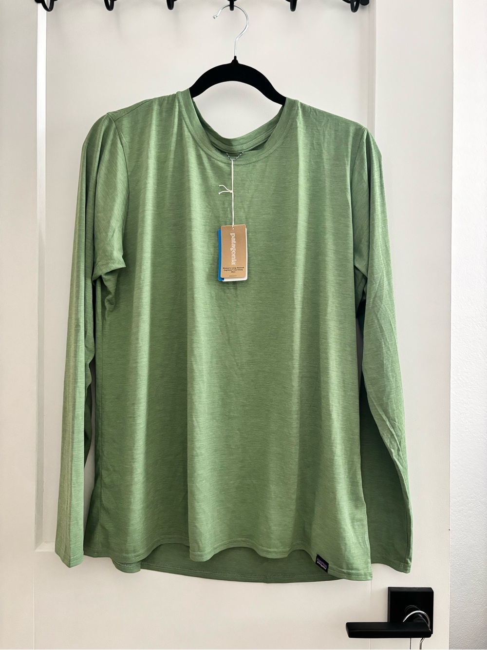 Patagonia Long Sleeve Capilene Crew Shirt - Light Green